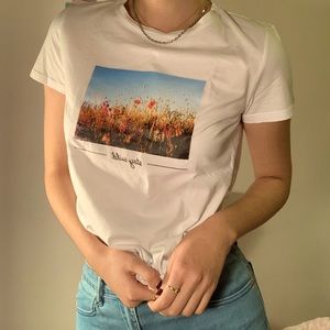 White Graphic Tee “Stay Wild”